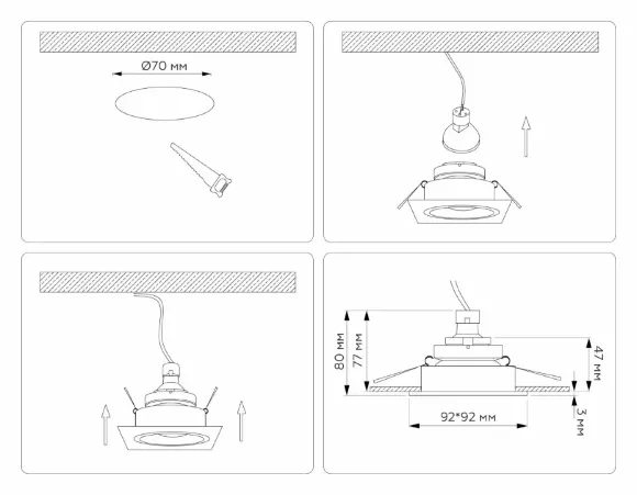Встраиваемый светильник Ambrella Light Techno spot Technic base TN102829, Современный, Черный Встраиваемый светильник Ambrella Light Techno spot Technic base TN102829, Современный, Черный
