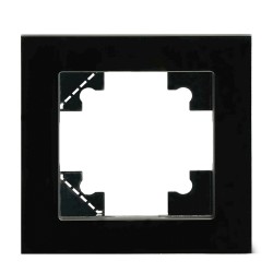 Рамка 1-местная для сенсорных механизмов, подсветки, стекло, Stekker Катрин GFR00-7001-05S  50304