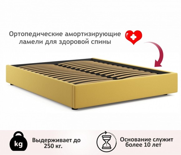 Кровать двуспальная Base 2000x1600 с ПМ NMB_TE-00005511