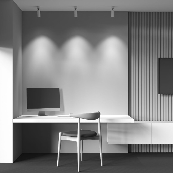 Светодиодный спот Maytoni FOCUS LED C055CL-L12W4K-W-W, LED, 12W, белый