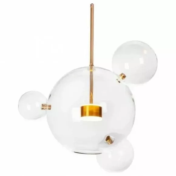 Подвесной светильник Loft IT Bolle 2027-P4, Золото, Прозрачный, Теплый белый, декоративные элементы крупным планом