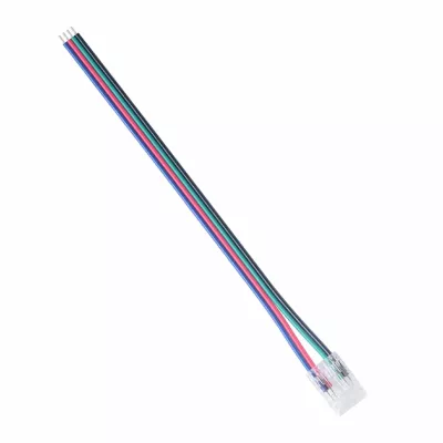 Коннектор прокалывающий 5 pin для гибкого соединения RGBW LED ленты 12мм, тип COB длина провода 150мм Apeyron 09-163