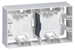 Коробка для накладного монтажа 2-постовая Legrand Etika белая 672530