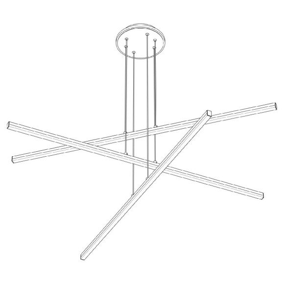 Подвесная светодиодная люстра с пультом управления Citilux Trent CL203730