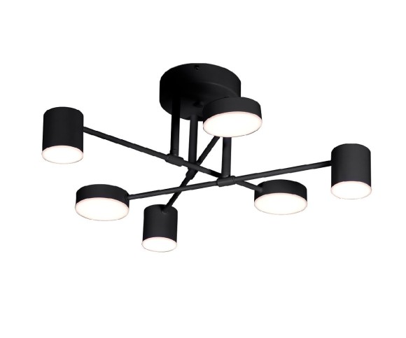 Потолочная светодиодная люстра с пультом управления Kink Light Мекли 07649-6D,19(3000K)