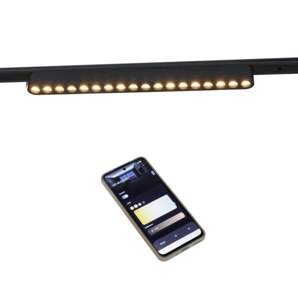 Трековый магнитный светильник (CCT+SMART) Reluce 13002-9.3-001UR magnetic LED16W BK CCT+SMART