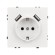 Механизм розетки с USB зарядкой Arlight SCT-NOBE-MUAA-SFPL-WH (230V, 16A) 054288