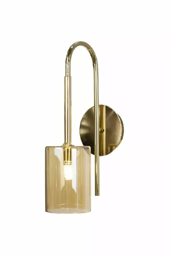 Бра AM Group AM355-AP100 AMBER, Золото, Янтарный, Металл Бра AM Group AM355-AP100 AMBER, Золото, Янтарный, Металл