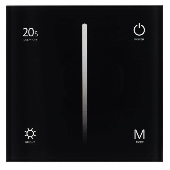 Панель Arlight Smart-P36-Dim-IN Black (230V, 1.2A, Triac, Sens, 2.4G) 028110