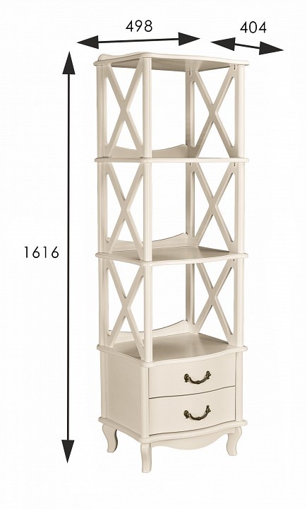 Стеллаж комбинированный Джульетта-3 ML_005832