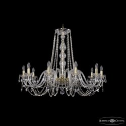 Подвесная люстра Bohemia Ivele Crystal 1402/10/360 G