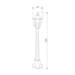 Садовый светильник Elektrostandard Dorado F кофейное золото (GL 1013F)