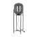 Торшер Loft IT Oda 10195F/1400 Smoke, Черный, Дымчатый, Металл, основание крупным планом