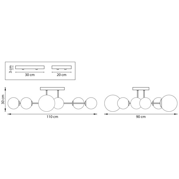 Люстра на штанге Lightstar Croco 815380