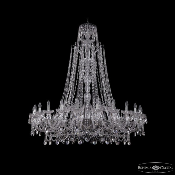 Подвесная люстра Bohemia Ivele Crystal 1411/24/530/XL-163 Ni