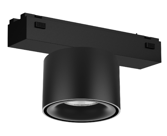 Трековый магнитный светильник iLedex Vision 4825-049-D74-10W-60DG-4000K-BK