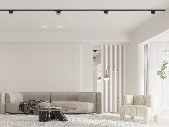 Трековый магнитный светильник iLedex Vision 4825-049-D74-10W-60DG-4000K-BK