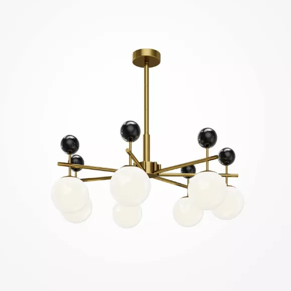 Люстра на штанге Maytoni Museo MOD436PL-07BS, Арт-деко, Белый Люстра на штанге Maytoni Museo MOD436PL-07BS, Арт-деко, Белый
