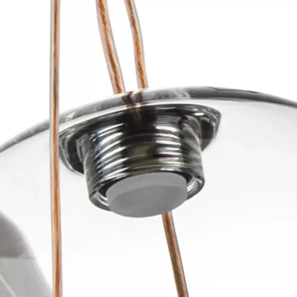 Каскадная люстра Lightstar Sferetta 801189, Кофейный, Разноцветный, Теплый белый, декоративные элементы крупным планом