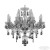 Подвесная люстра Bohemia Ivele Crystal 1415/8+4/200 Ni K731