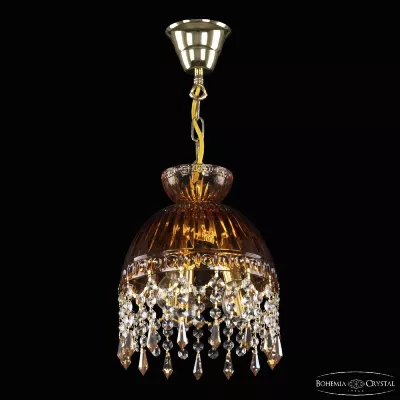 Подвесной светильник Bohemia Ivele Crystal 5478/22 G Amber/M-1G Drops K721