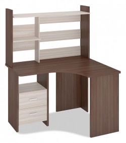 Стол компьютерный Домино Лайт СКЛ-Угл120+НКЛ-120 MER_SKL-Ugl120_NKL-120_SHK_PRAV