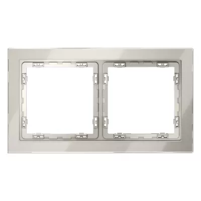 Рамка на 2 поста Voltum S70 VLS110203 (кашемир, стекло)