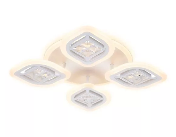 Потолочная светодиодная люстра Ambrella Light Acrylica Ice FA280, 3000-6400, От теплого до холодного Потолочная светодиодная люстра Ambrella Light Acrylica Ice FA280, 3000-6400, От теплого до холодного