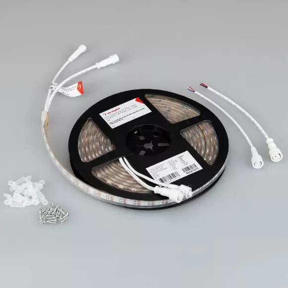Светодиодная лента герметичная Arlight SPI-P-B60-12mm 12V RGB-PX1-BPT (8 W/m, IP66, 5060, 5m) 041615(1) Светодиодная лента герметичная Arlight SPI-P-B60-12mm 12V RGB-PX1-BPT (8 W/m, IP66, 5060, 5m) 041615(1)