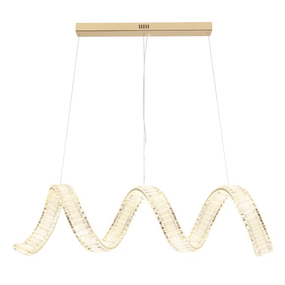 Подвесная светодиодная люстра Crystal Lux Musika MUSIKA SP100W LED L1200 GOLD