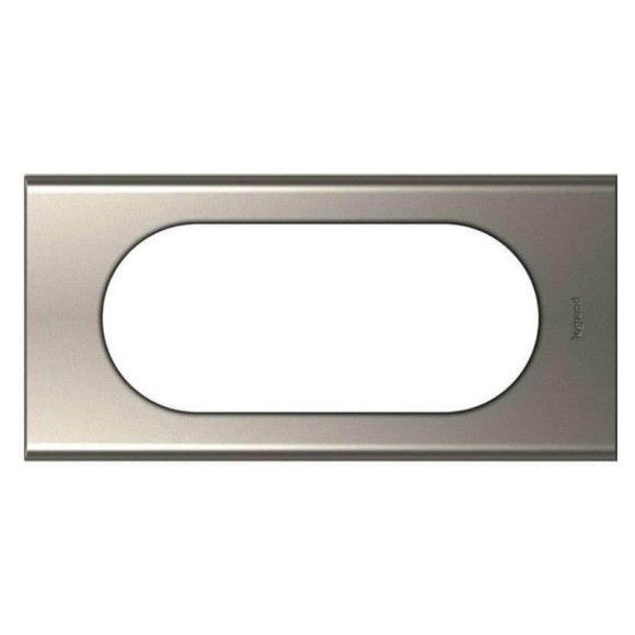 Рамка 4/5-модульная Legrand Celiane никель велюр 069115