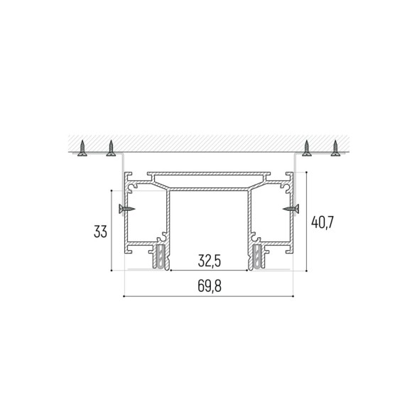 Интрудер для встраивания трехфазного трека Novotech 135190