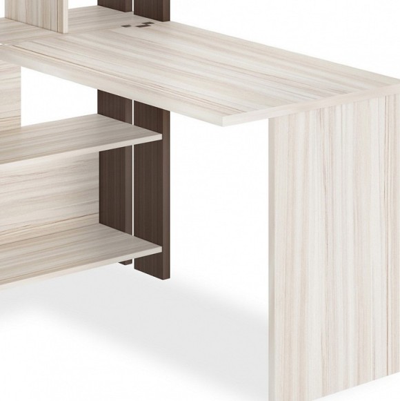 Стол компьютерный Домино Лайт СТЛ-ОВХ+С100Прям без тумбы MER_STL-OVH-S100Pryam_bez_tumby_SHK