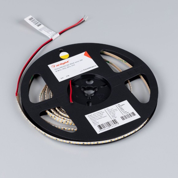 Светодиодная лента Arlight MICROLED-M240-4mm 24V Warm3500 (8 W/m, IP20, 2216, 5m) 047870