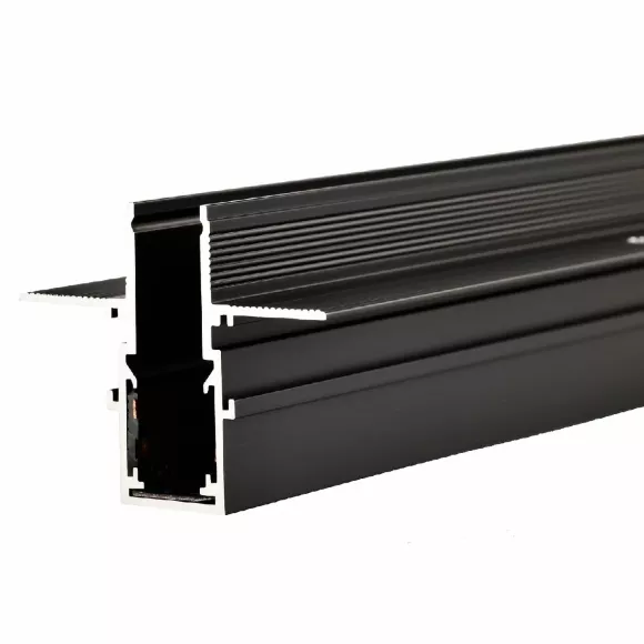 Шинопровод магнитный врезной Favourite Logica 1012-TB-300, Черный, Металл, Германия, вид сбоку Шинопровод магнитный врезной Favourite Logica 1012-TB-300, Черный, Металл, Германия, вид сбоку