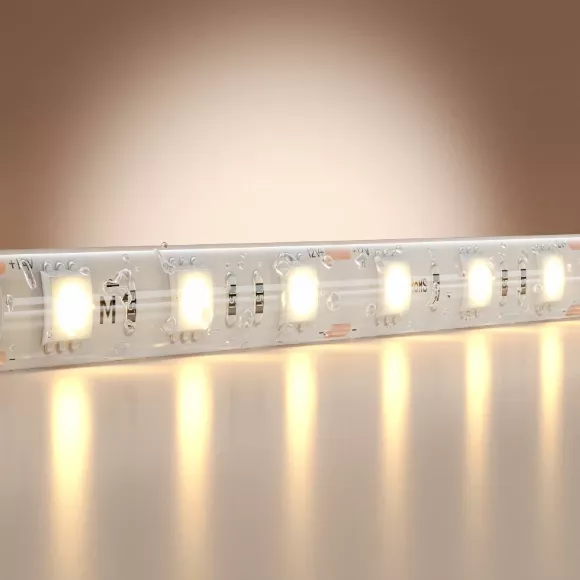 Светодиодная лента Maytoni Base 12В 5050 14,4Вт/м 3000K 5м IP65 201186 Светодиодная лента Maytoni Base 12В 5050 14,4Вт/м 3000K 5м IP65 201186