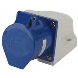 Розетка ЭРА R(OUT)-32-2P-PE-IP44 стационарная наружная 123 2Р+РЕ 32А 220В IP44 Б0032877