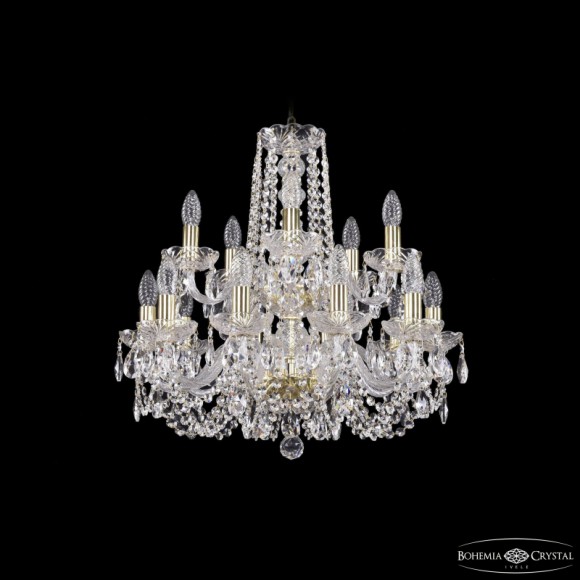 Подвесная люстра Bohemia Ivele Crystal 1402/10+5/195/2d G