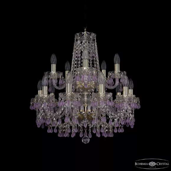 Подвесная люстра Bohemia Ivele Crystal 1410/10+5/195/2d G V7010 Подвесная люстра Bohemia Ivele Crystal 1410/10+5/195/2d G V7010