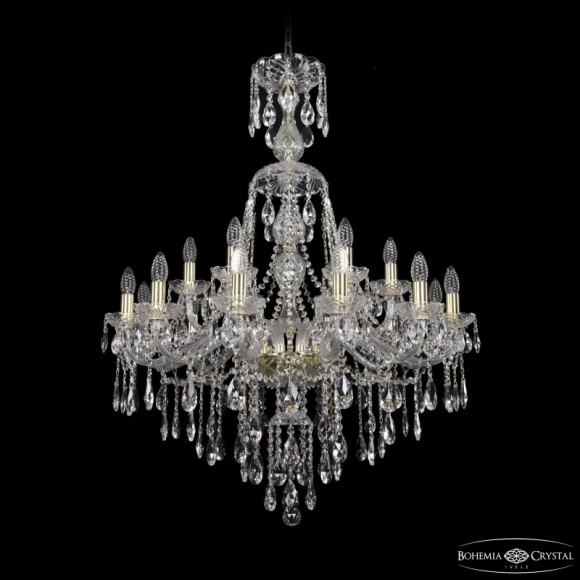 Подвесная люстра Bohemia Ivele Crystal 1415/12+6/300/XL-108 G