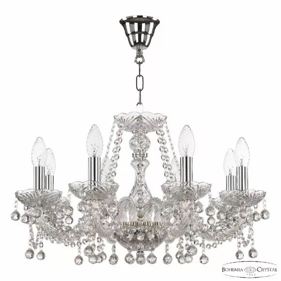 Подвесная люстра Bohemia Ivele Crystal 108/8/195 Ni Подвесная люстра Bohemia Ivele Crystal 108/8/195 Ni