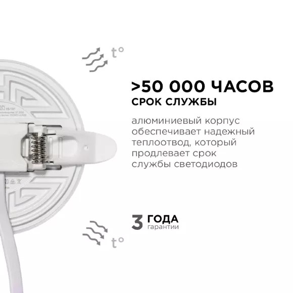 Встраиваемая светодиодная панель безрамочная Apeyron FLP 06-101 Встраиваемая светодиодная панель безрамочная Apeyron FLP 06-101