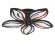 Потолочная светодиодная люстра Ambrella Light Acrylica Original FA464, вид снизу