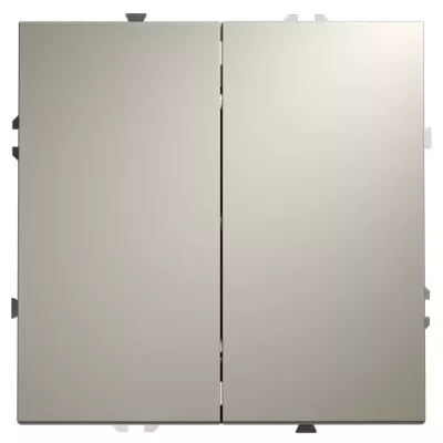 Проходной переключатель двухклавишный Voltum S70 VLS020303 (кашемир)
