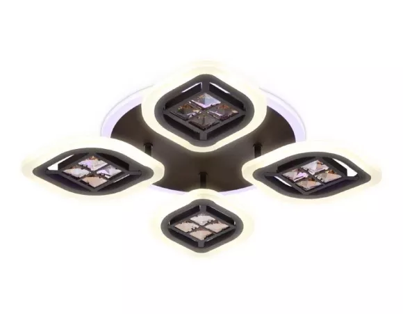 Потолочная светодиодная люстра Ambrella Light Acrylica Ice FA281 Потолочная светодиодная люстра Ambrella Light Acrylica Ice FA281