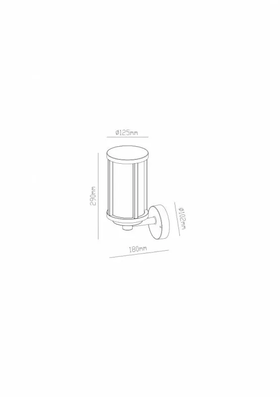 Настенный светильник ARTE Lamp A1036AL-1BK, Прозрачный, Черный, Металл