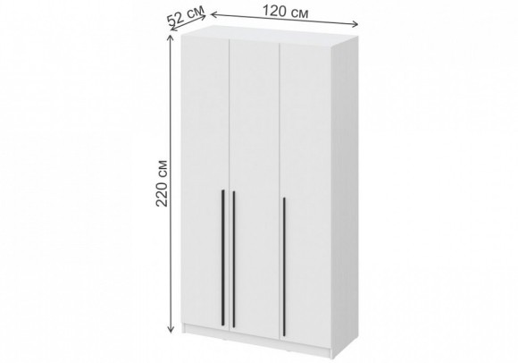 Шкаф платяной Бирма ШК-1200 WO_570155
