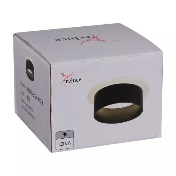 Точечный светильник Reluce 16075-9.5-001QR SMD7W BK Точечный светильник Reluce 16075-9.5-001QR SMD7W BK