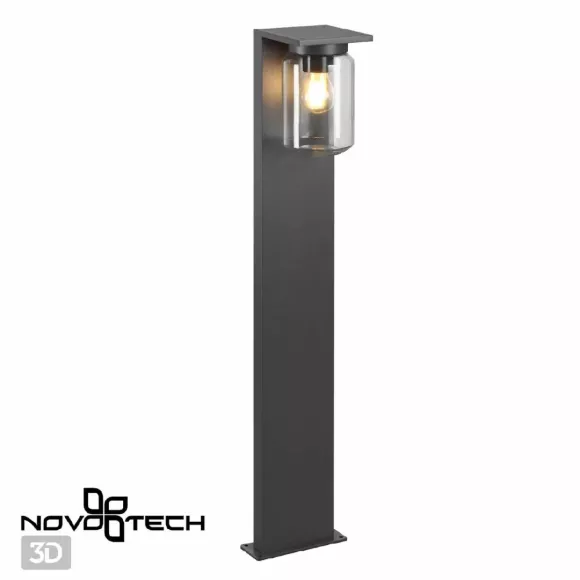 Ландшафтный светильник Novotech Fran 370946, Серый, Прозрачный, Металл, крупный план основания Ландшафтный светильник Novotech Fran 370946, Серый, Прозрачный, Металл, крупный план основания