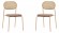 Комплект стульев Enigma бежевый, коричневый (Комплект 2 шт) HSBI_DC2246_brown_2